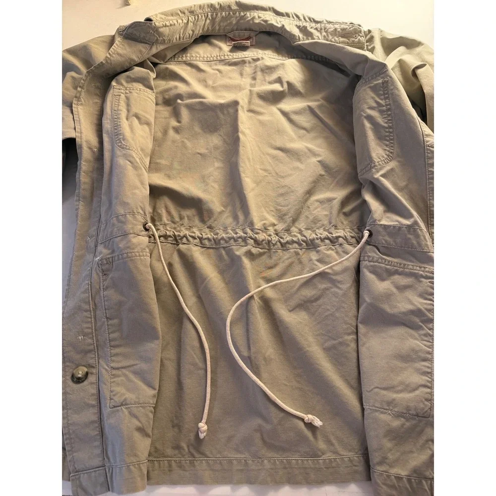 Banana Republic Safari Italian Canvas Bush Jacket Mens Small 80s Vintage Cotton